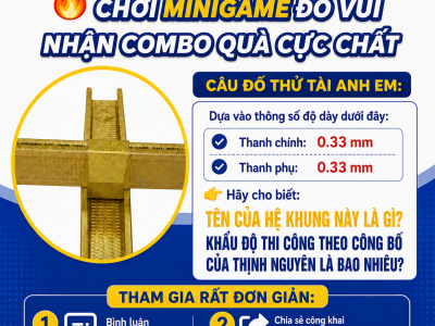 CHƠI MINIGAME ĐỐ VUI – NHẬN COMBO QUÀ CỰC CHẤ